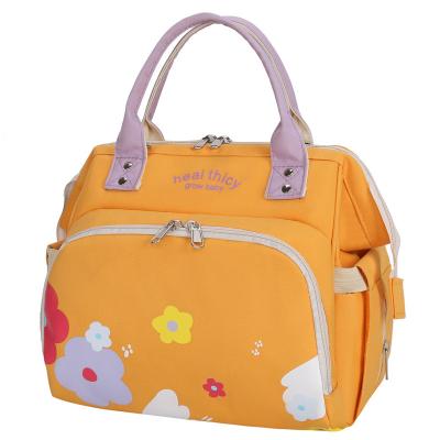 China Water Resistant Fashion Mom Baby Diaper Maternity Diaper Bags Large Capacity Travel Backpack Mommy Care Diaper Bag for sale