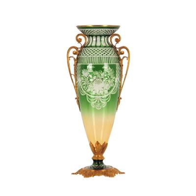 China 2022 Porcelain Art Deco Luxury Color Classic Glass Vase for sale