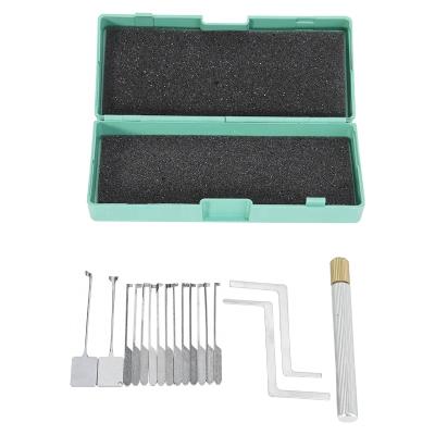 China Simple Operation China Factory Opening Supplies Auto Lock Pick Sets 17 Pcs Iron Locksmith Locksmith Training Set Tools With One Box for sale