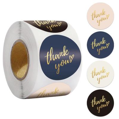 China Waterproof Thank You Stickers Labels 500pcs Thank You Sticker Rolls Multiple Uses Thank You Labels for sale