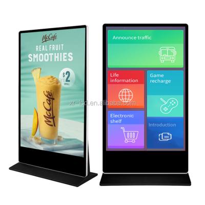 China 100 inch indoor stand wifi floor advertising closet digital led advertising player, floor standing advertising playing equipment for sale