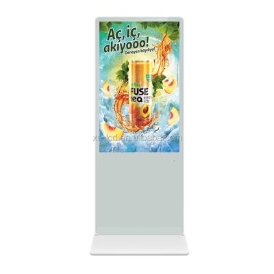 China Indoor Customized Function 43 49 White 55 Inch Floor Stand Totem LCD Advertising Player Kiosk Digital Signage for sale