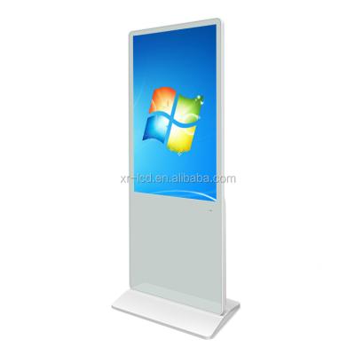 China 43 49 55 65 Inch Windows Indoor White Cheap Touch Screen Digital Signage Totem Advertising Display for sale