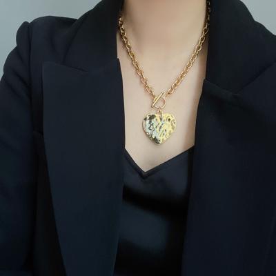 China TONGLING Heart Necklace Picture Necklaces Side Pendant For Women Gold Filled Stainless Steel Necklaces for sale