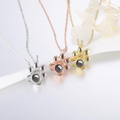 China Tongling TRENDY Necklace for Couples I Love You 100 Languages ​​Initial Letter Dangle Women's Necklaces 2021 Necklaces for sale