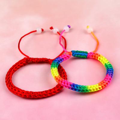 China TONGLING woven bracelet accessories women custom jewelry FASHIONABLE qr code adjustable crystal bracelets color bracelets for sale