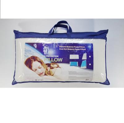 China Memory Gel Layer Roll Shaped Memory Foam Cooling Pillow for sale