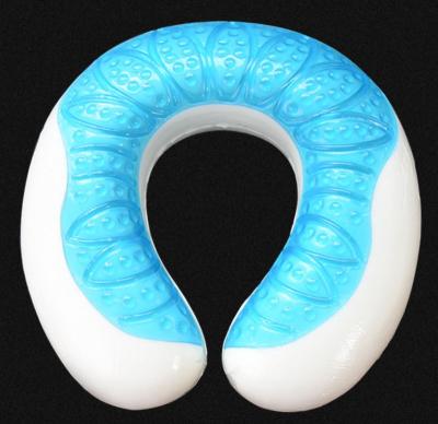 China Anti Snore Cooling Gel Memory Foam U Neck Pillow Travel Pillow for sale