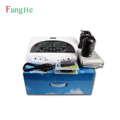 China 2022 Portable Rise H8802 5 Modes Double Operation LCD Display And Bamboo Belt Double Ion Cleanse Hydrosana Detox Foot Spa Machine for sale