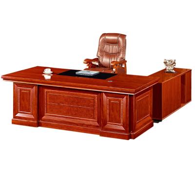 China Wholesale Luxury Extendable Side Manager Executive Desk A-15 Executive Wooden Double Cabinet Desk Table for sale