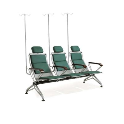 China New Modern Design 3 Seat Airport Waiting Chair With Bottle Rod For Hospital for sale