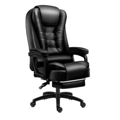 China 2022 Other NEW PU Leather Executive Office Furniture Chairs Executive Swivel Chair Massage Cheap Office Chair With Footstool for sale