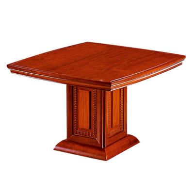 China Thickened Table Top MDF Veneer Small Round Conference Table For Reception Room for sale