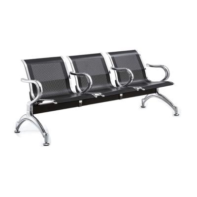 China Modern Airport Bench Hospital Bench Chair Gym Seat Metal Frame Public Waiting Steel Head Style Packing Modern Furniture Flat Bar for sale