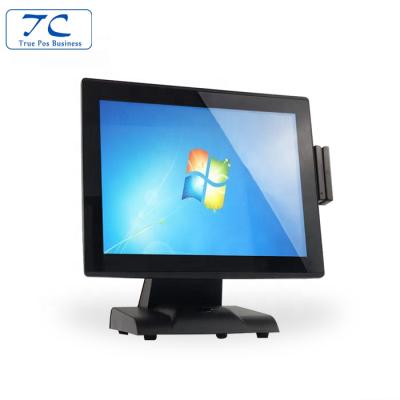 China ABS P2C POS with 15 inch dual touch screen  Video technical support TruePos for sale