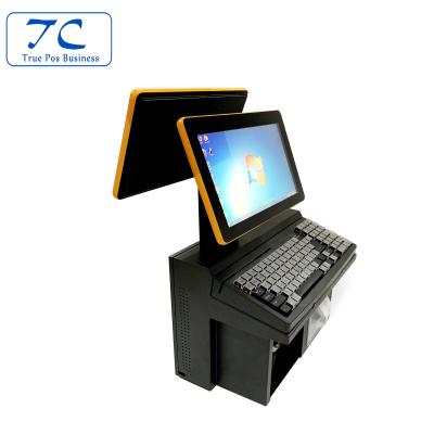 China Full 11.6 inch ABS all in one pos system with printer, scanner, cash drawer for sale