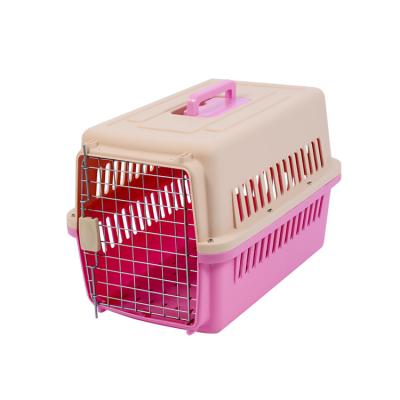 China Amazon Breathable Success Factory Wholesale Air Shipping and Portabilit Plastic Pet Cage Pet Kennel Cage Pet Cage For Sale for sale