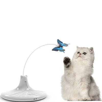 China Wholesale Factory Stocked 360 Degree Butterfly Electric Smart Automatic Pet Cat Toy Cat Machine Interactive Toys for sale