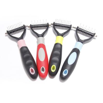 China Wholesale Portable Double-Sided Open Knot Factory Amazon Dog Brush Pet Brush Pet Brush Stocked Durable Cleaning Success for sale