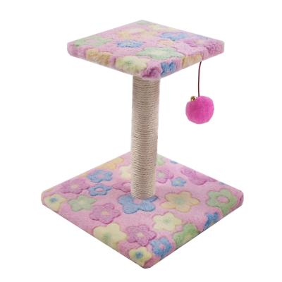 China Amazon Success Factory Stored Small Size Interesting Jumping Climbing Tree Wooden Cat Tree Cat Tower Cat Tree Platform for sale