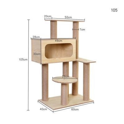 China Amazon success factory wholesale fashion style cat scratcher cat tree stocked minimalist cat tree for sale