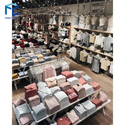 China Environment friendly modern clothing store display design for retail clothing store furniture for sale