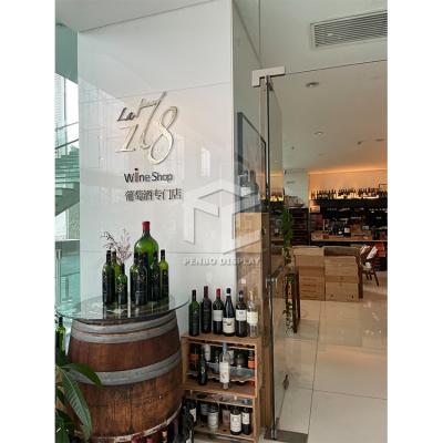 China High Quality Environment Friendly Wine Display Cabinet With Wine Shop Furniture for sale