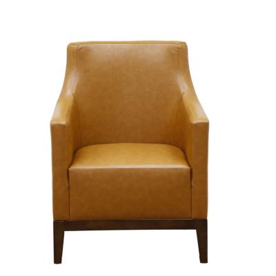 China Wooden base and frame of modern modern leather sofa chair for sale