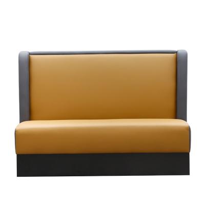 China Custom Modern Leather Sofa Booth Cafe Booth Modern Furniture Manufacturer Furniture Restaurant Leather Sofa for sale