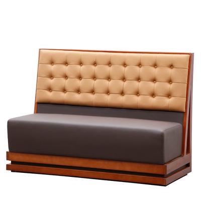 China Modern Special Design Wood Frame Edge Restaurant Furniture Seating Booth For Cafe Bar Hotel And Office Living Room Leather Furniture for sale