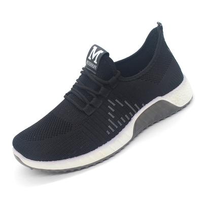 China Breathable Lace Up Style Knit Upper Injection Men Shoes With Cheap Price Men Casual Shoes for sale