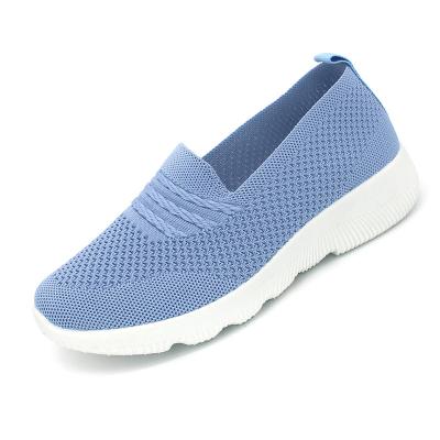 China Black/pink slip on/grey/blue/purple knit low top cut injection women shoes with cheap price for sale