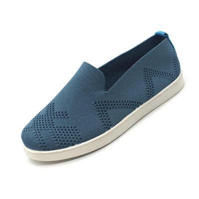 China Yellow/blue slip on/pink/green knit low top cut injection women shoes with cheap price for sale