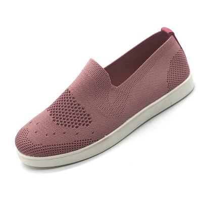 China Anti-odor Casual Shoes Woman Injection Shoes With Knit Upper for sale