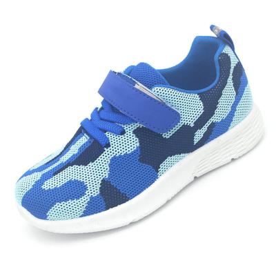 China Camouflage / Light Pink / Green / Blue Knit Low Top Cut Injection Kids Shoes With Cheap Price for sale