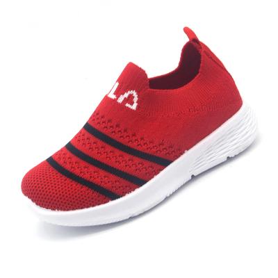 China Girls Sports Shoes Breathable Lightweight Kids Shoes With PVC Outsole for sale