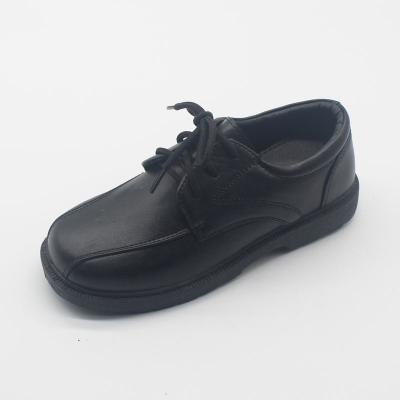 China Classic Lace Up Style Kid's School Lace Up Shoes With PVC Leather Upper Injection for sale