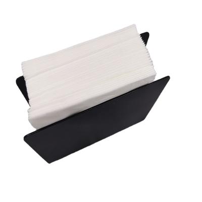 China Creative CLASSIC kitchen tissue box square for restaurant cafe metal paper napkin holder for sale