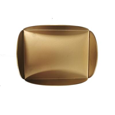 China Sustainable Style Modern Fashionable Wholesale Gold Customized Tissue Box Holder for sale