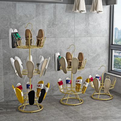 China Minimalist Shoe Drying Floor-standing Balcony Rack Household Slippers Outdoor Single Hanger Shoe Drying Device Creative Set for sale