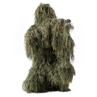 China Outdoor Camouflage Military Combat Training Camouflage Fabric Mesh Lining 2020 Durable Forest Products 3D 4-Piece Set Hunt Ghillie Suit for sale