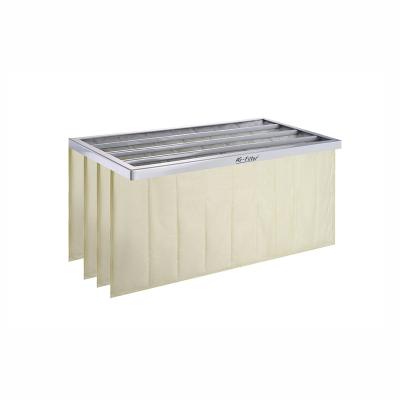 China Wholesale Custom Manufacture Frame Semiconductor Industry Hospital Air Conditioning System Ventilation 4p Aluminum Bag Pocket Aluminum Air Filter Bag Custom Air Conditioner/Filter for sale