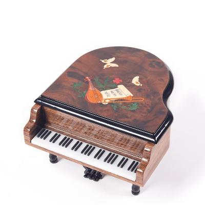 China Wooden Piano Shape 30 - High Grade Wooden Tone Music Box Music Box for sale