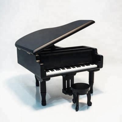 China It can be used as jewelry box factory wholesale wooden music box piano souvenir for sale