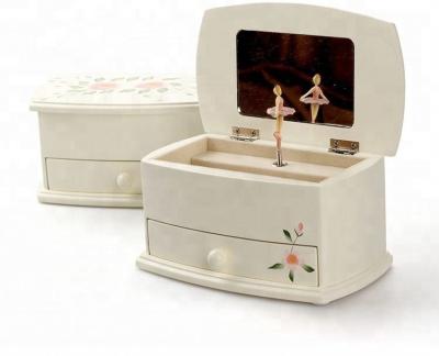 China Universal Ballet Doll Jewelry Box Use Music Velvet Ballerina Jewelry Box for sale