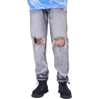 China 2022 Viable New Fashion Vintage Friend Washed Latest Jeans Designer Men Ripped Stretch Jeans Pants for sale