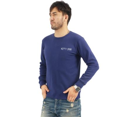 China Anti-wrinkle Men's Oversized Loose Cotton Long Sleeve T-shirts Tracksuits European And American Fashion Pullover for sale