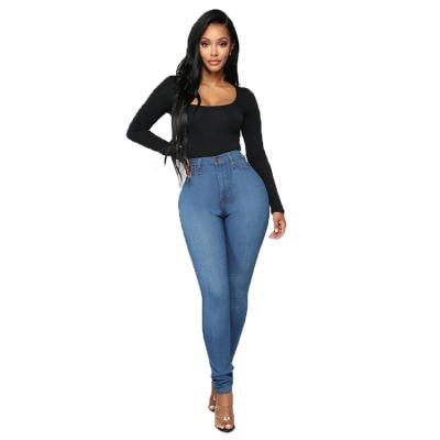 China High Elasticity Breathable Plus Size Jean Jackets Skinny Jeans Shirts For Ladies for sale