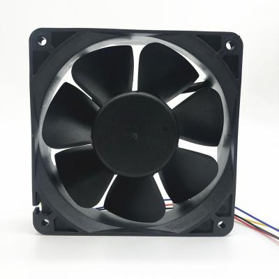 China Hotels 120MM fan 48v 12038 low noise motor 4PIN 12V 24V Axail fan for led, washing machine for sale