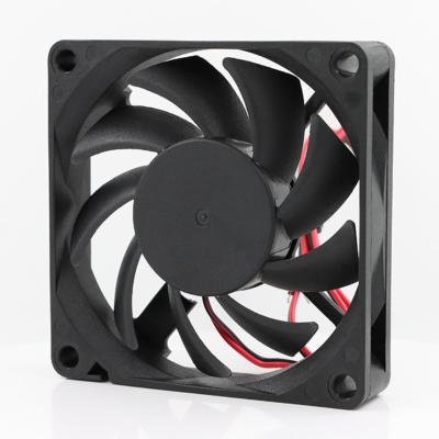 China Hotels 3 Inch DC 12V 24V 70x70x10mm Mini Axial Flow Fans For High Speed ​​Industry PC for sale